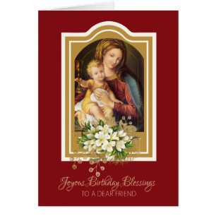 Religious Virgin Mary Jesus Precious Blood Cards