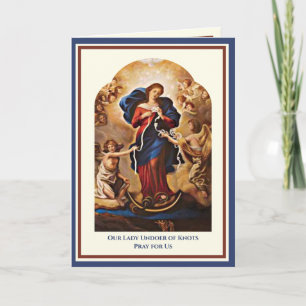 Religious Virgin Mary Undoer Knots Prayer Card