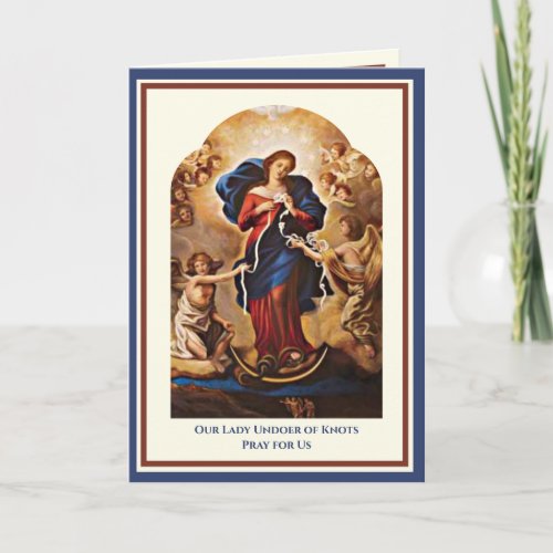 Religious Virgin Mary Undoer Knots Prayer Card