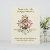 Religious Virgin Mary Vintage Catholic Prayer (Standing Front)