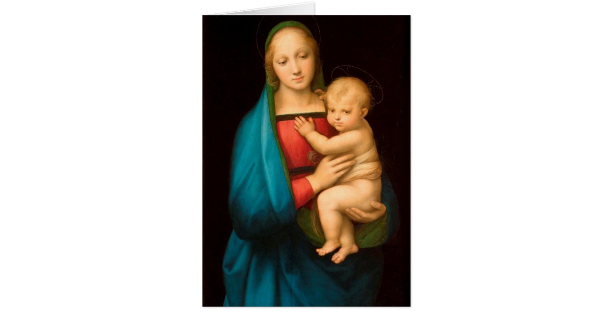 Religious Virgin Mother Mary Catholic Raphael Zazzle 4077