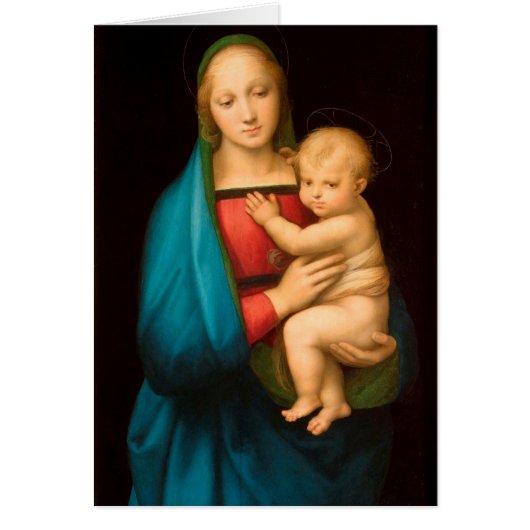 Religious Virgin Mother Mary Catholic Raphael Cards (Front)