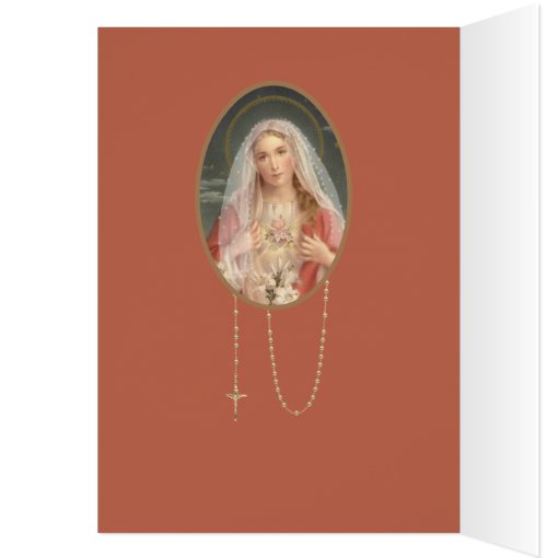 Religious Virgin Mother Mary Catholic Vintage Zazzle 1506