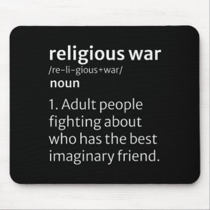 Religious War Dictionary Sarcastic Definition Funn Mouse Pad