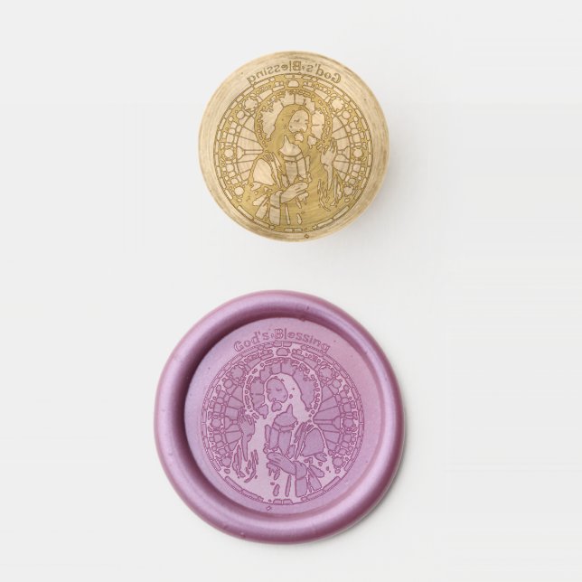 Religious Wax Seal Stamp with God (Stamped)