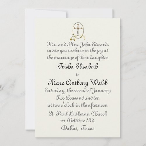 Religious Wedding Invitation