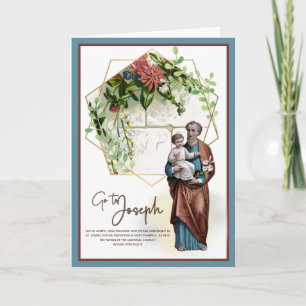 Religious Year of St. Joseph Child Jesus Catholic Card