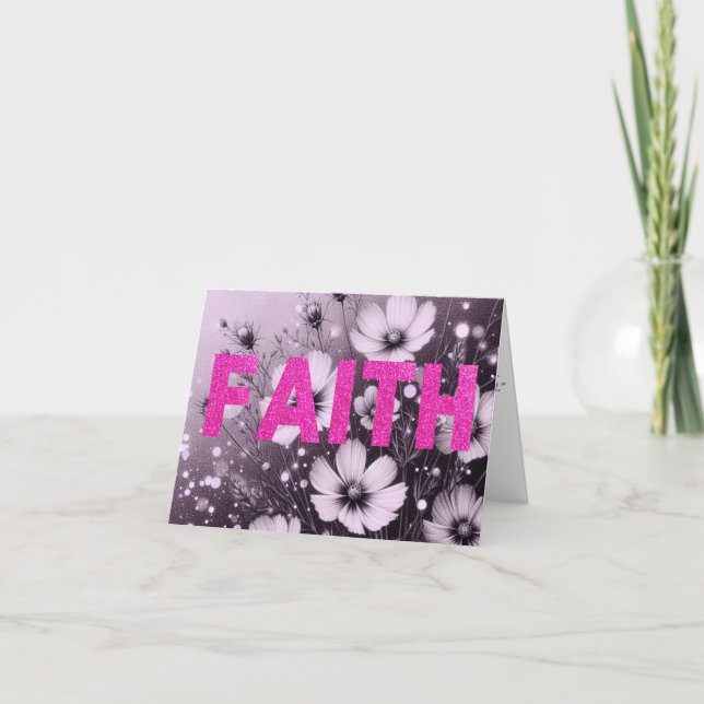 Religous Bible Verse Faith Card (Front)