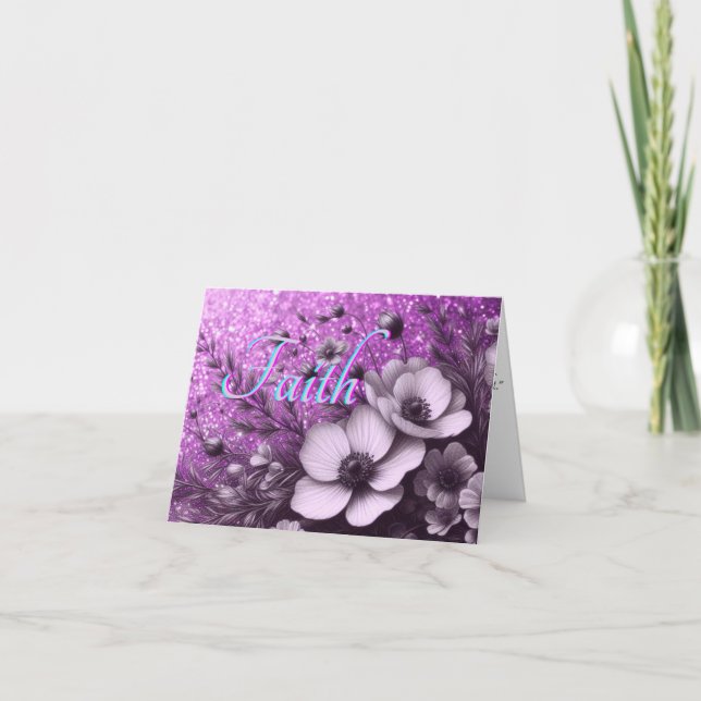 Religous Bible Verse Faith Card (Front)