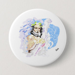 Religous Buttons : King Of The Gods