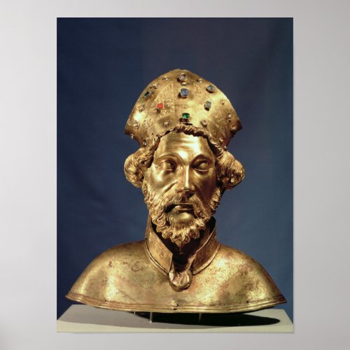Reliquary bust of St John Cassian Poster