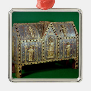 Reliquary chest of St. Calminius, Limoges Metal Ornament