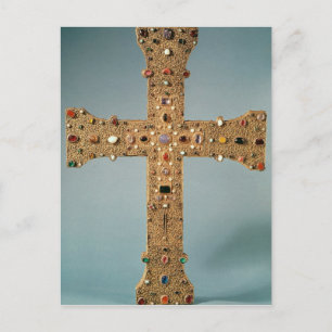 Reliquary cross of the Abbey of Valesse Postcard