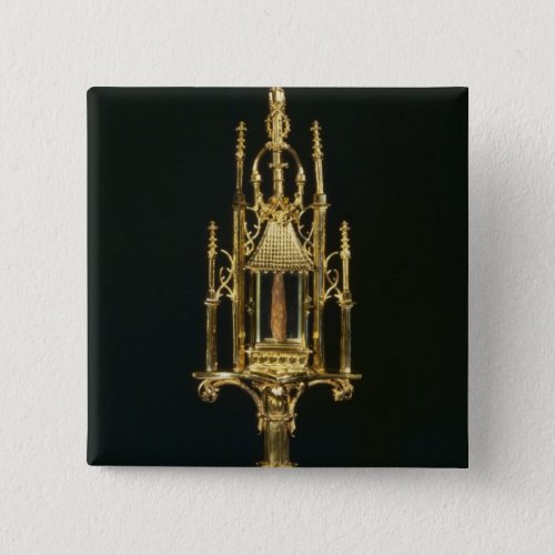 Reliquary Monstrance with piece of cross Button