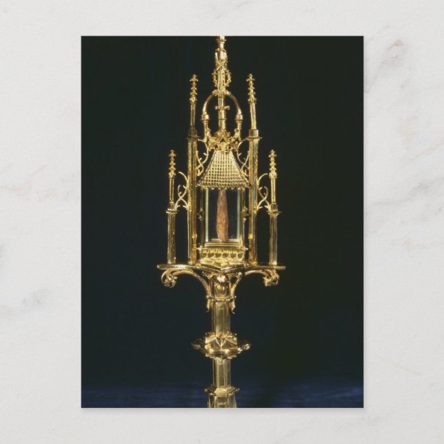 Reliquary Monstrance with piece of cross Postcard (Front)
