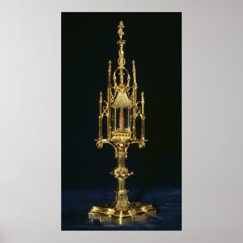 Reliquary Monstrance with piece of cross Poster