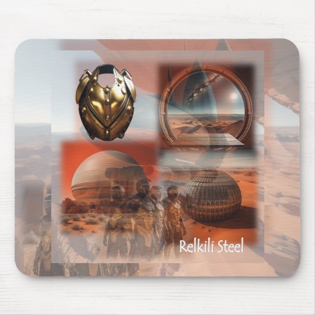 Relkili Steel Cover Art Mouse Pad (Front)