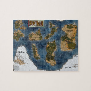 Relkili Steel Planet Relkili Map Cover Art  Jigsaw Puzzle