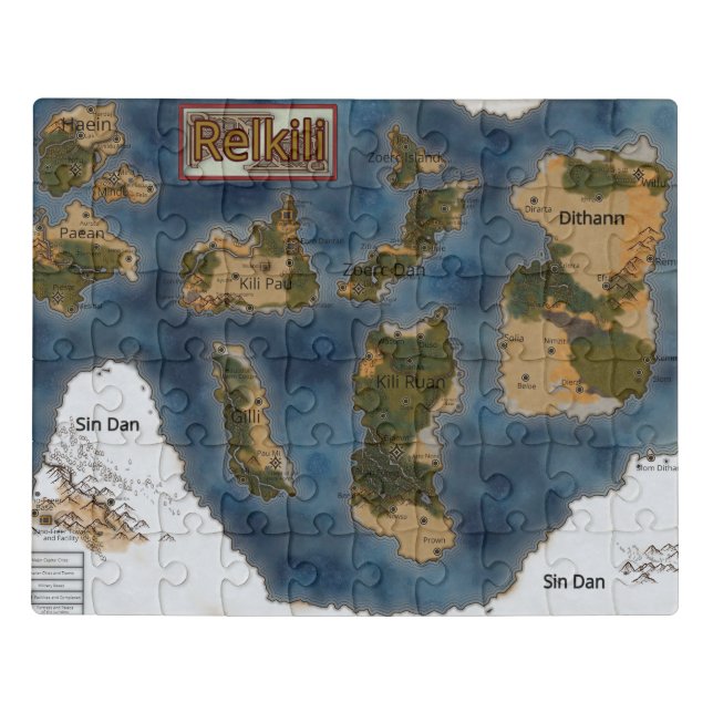 Relkili Steel Relkili Map Cover Art  Jigsaw Puzzle (Puzzle Horizontal)