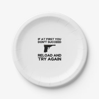Reload Gun Paper Plates