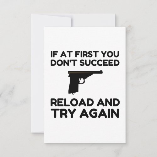 Reload Gun Thank You Card