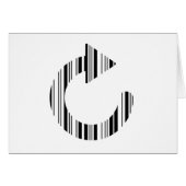 RELOAD ICON BAR CODE Computer Barcode Pattern Cards (Front Horizontal)