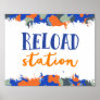 Reload Station Sign | Dart Gun Party