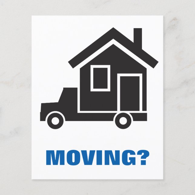 relocation service or moving company flyer (Front)