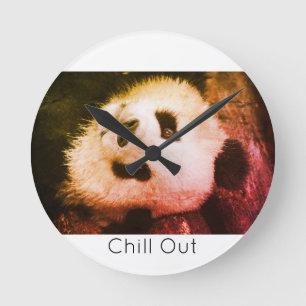 Reloj de pared Bear Panda Round Clock