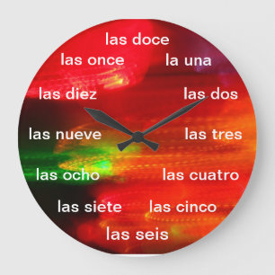 Reloj de pared - Colores de México Large Clock