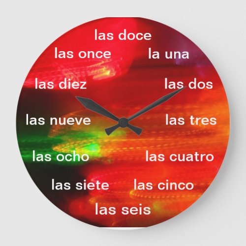 Reloj de pared _ Colores de Mxico Large Clock