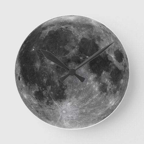Reloj de pared Luna llena Round Clock