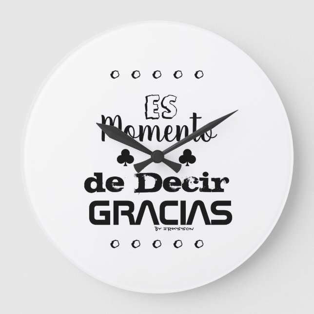 Reloj de pared Motivacional Large Clock (Front)