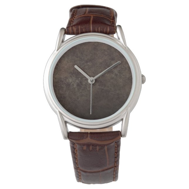 Reloj marron simple watch (Front)