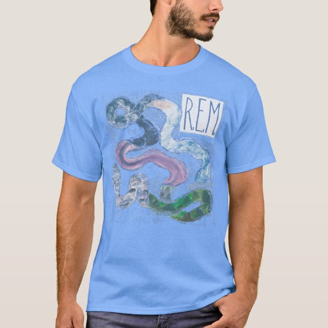 REM 80s Distressed gift T-Shirt (Front)