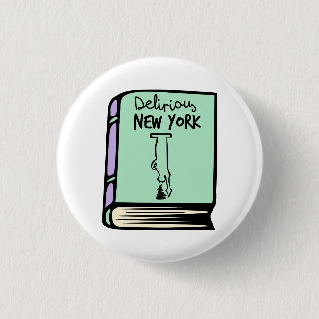 Rem Koolhaas Delirious New York Book Button (Front)