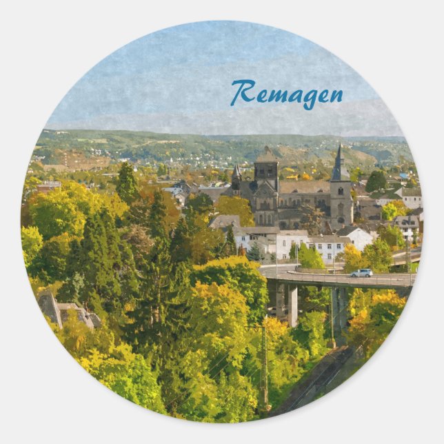 Remagen Classic Round Sticker (Front)