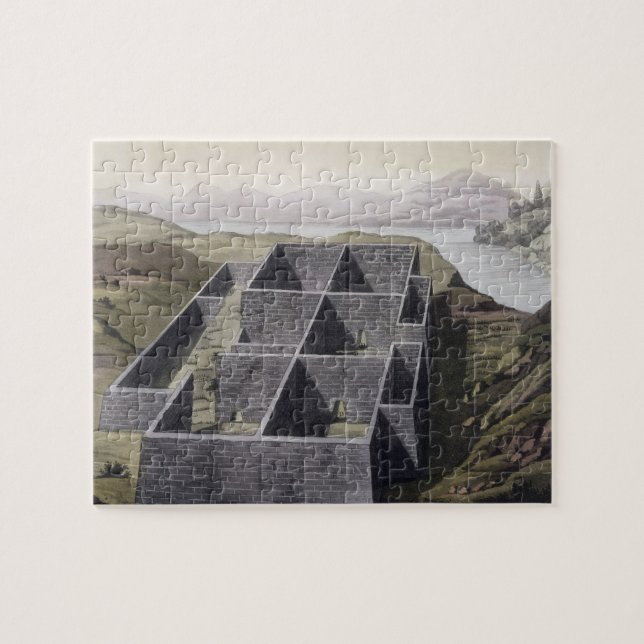 Remains of an Inca palace at Callo, Peru, from 'Le Jigsaw Puzzle (Horizontal)