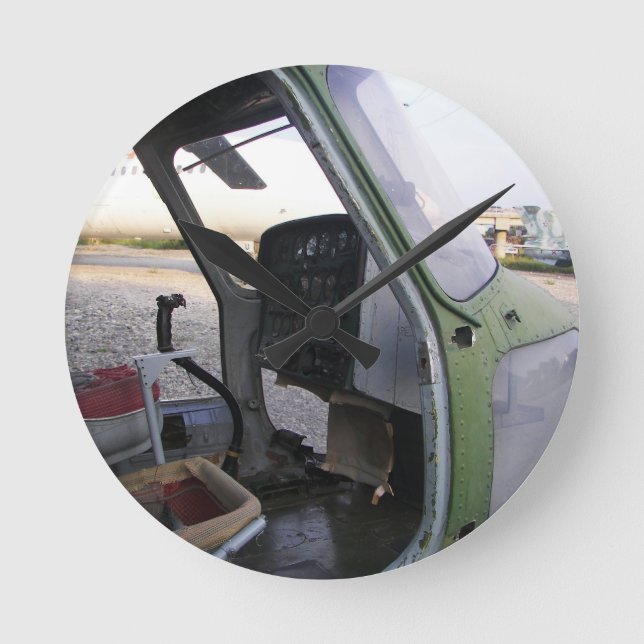Remains of cold war helicopter. round clock (Front)