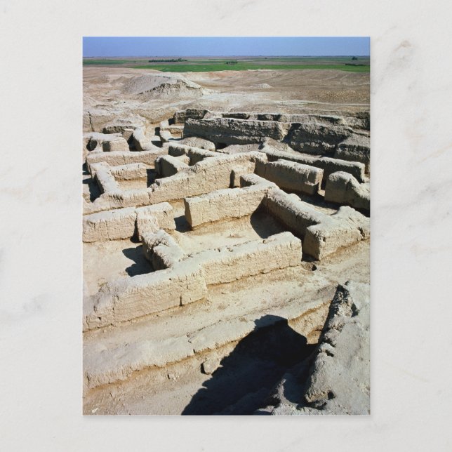 Remains of houses postcard (Front)