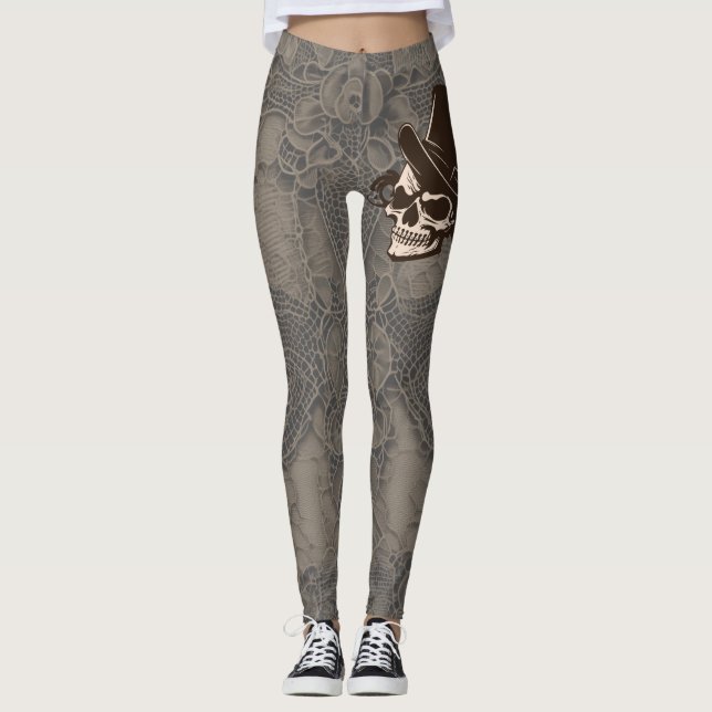 "Remains of the Day" Leggings (Front)