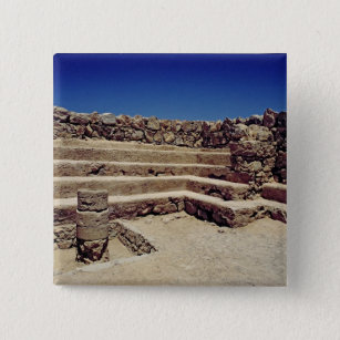 Remains of the fortress walls, c.37-31 BC Pinback Button