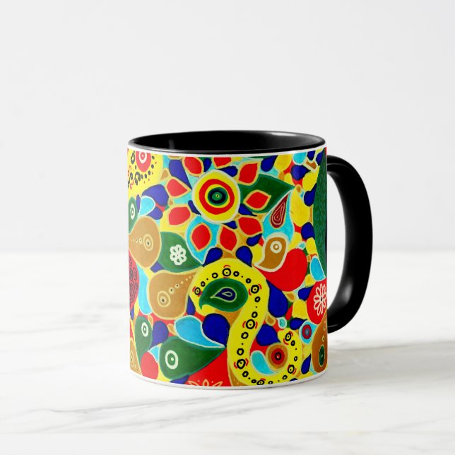 Remarkable Forms and Shapes Original Abstract Art Mug (Front Right)