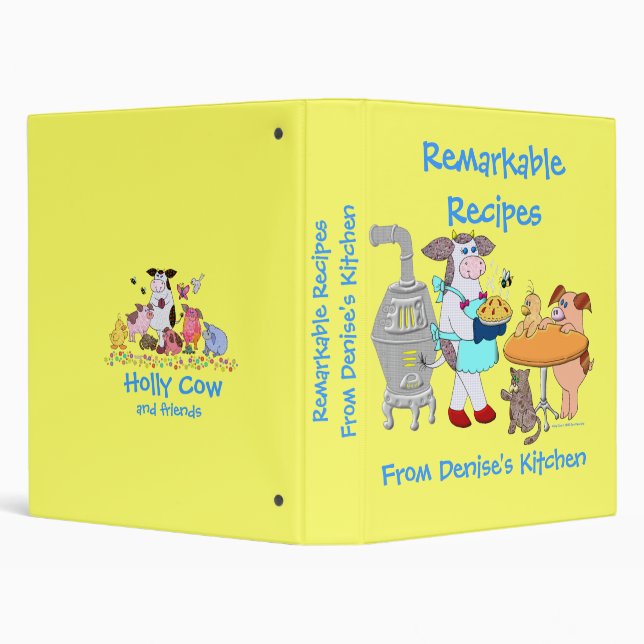Remarkable Recipes 3 Ring Binder (Background)