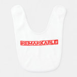 Remarkable Stamp Baby Bib
