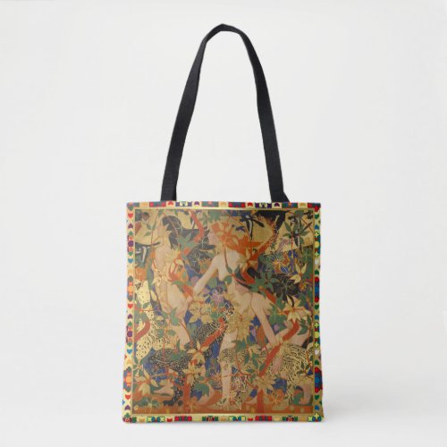 Remastered Diana and Her Nymphs by Robert Burns Tote Bag
