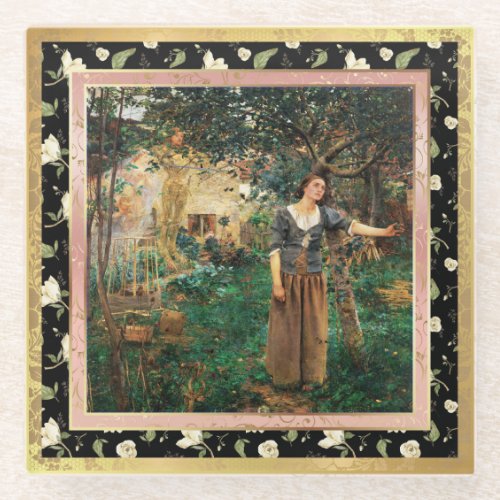 Remastered Joan of Arc by Jules Bastien_Lepage Glass Coaster