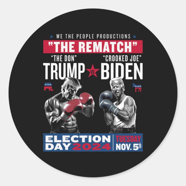 Rematch The Don And Crooked Joe  Classic Round Sticker (Front)
