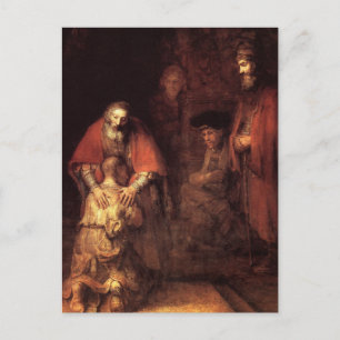 Rembrandt Art Painting Postcard