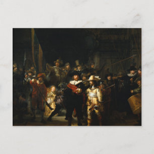 Rembrandt Art Painting The Nightwatch Postcard